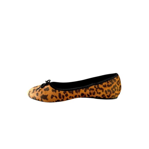 French Connection Women Leopard Print Ballet Flats With Bow Accent 9 NWOB - Picture 6 of 8